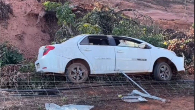 Capotamento na MT-242 deixa mulher ferida e mobiliza socorro no sentido Nova Ubiratã